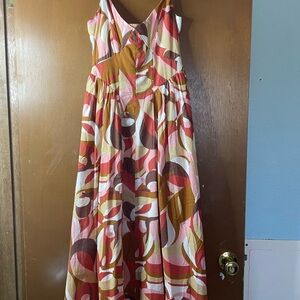 Colorful Abstract Maxi Dress